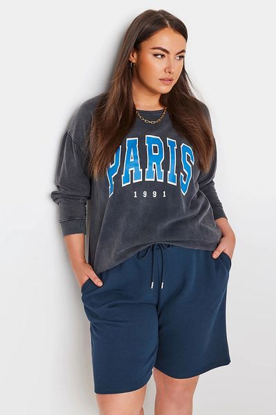 Stil Diva Pantaloni scurți de talie cu buzunare de mărime mare, cu croiala relaxată, 303199
