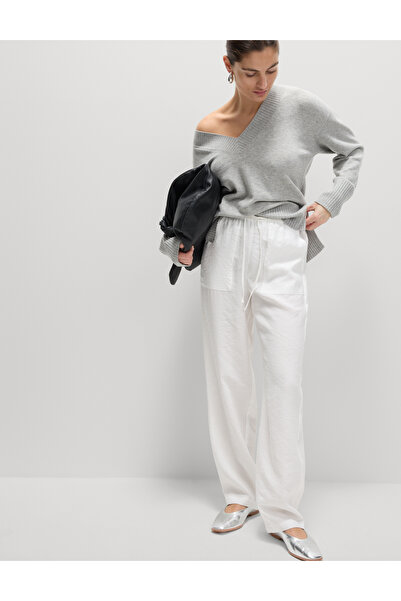 Marks & Spencer Lyocell Zengin Düz Straight Leg Pantolon