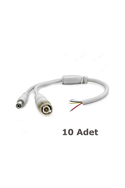 Genel Markalar Hazır Kablolu Bnc Konnektör Dc Power Jack Cctv Y Kablo - 30cm ...