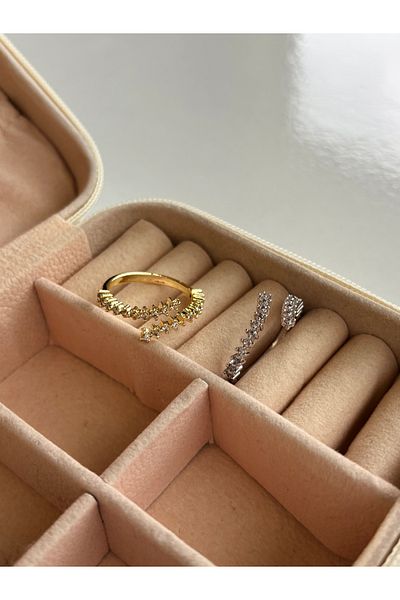 Ressia Zircon Stone Spiral Model Adjustable Ring