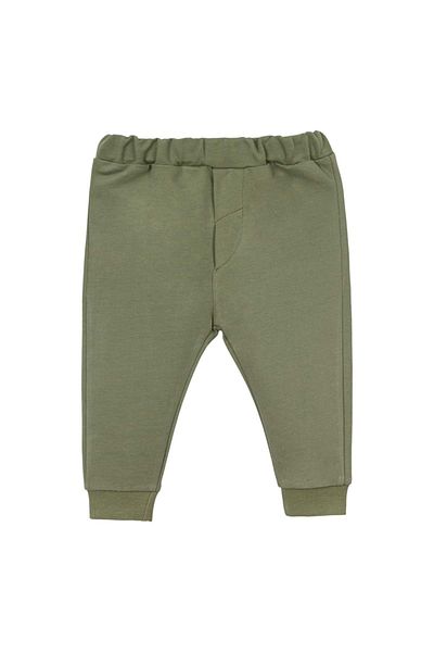 Necix's Plaid Hooded Jacket Sweat Pants Triple Set Olive Green