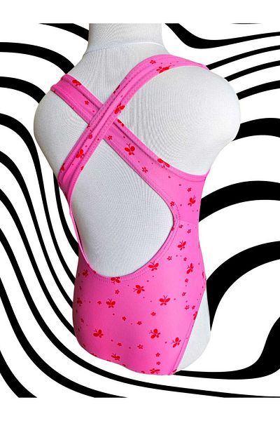 KİDSFASHİON Pink One-Piece Swimsuit