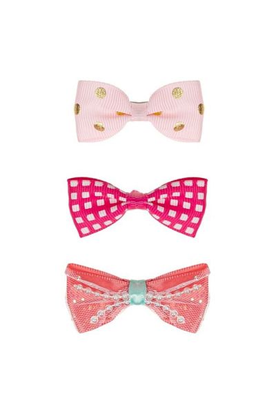 DAsiNU Fundite cu Clips pentru Caini Roz Fucsia Somon 6cm 3buc