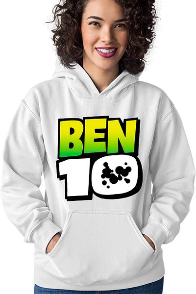 OEM Women's Hoodie Ben 10 Logo Cartoon American Animation Teen Comedy