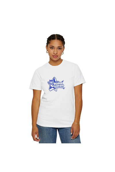 Hilosh Kitty Sweet Printed Crew Neck Comfort Fit Unisex White T-Shirt