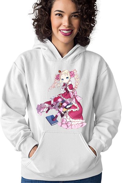 OEM Women's hoodie Re Zero Beatrice Library Book Magic Tsundere Drawings
