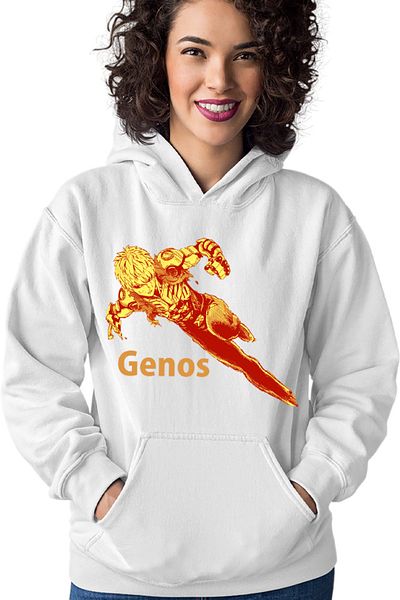 OEM One-Punch Man Genos Robot Android Super Powers Women's Hoodie