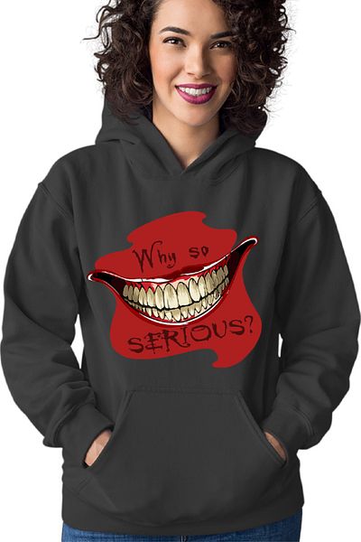 OEM Hanorac dama Joker Why Serious Smile Horror