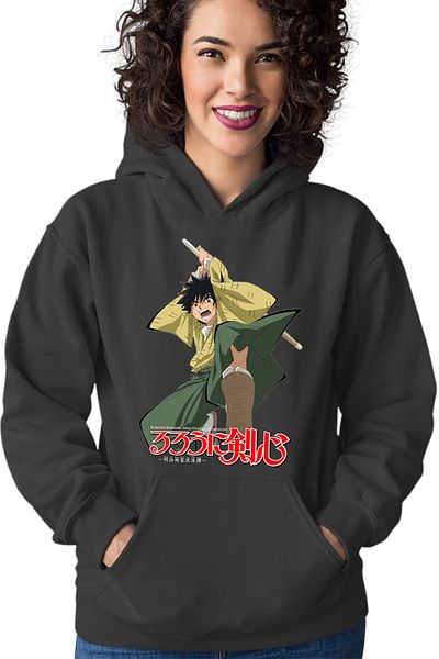 OEM Hanorac dama Rurouni Kenshin Yahiko Hit Logo Spadasin