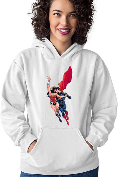 OEM Hanorac dama Wonder Woman Superman Super Lovers Fly Cape Save Protect