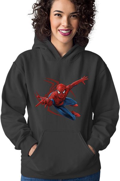 OEM Spiderman Logograph Web Jump Marvel Stan Women's Hoodie