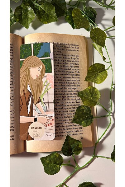 Handeto Kraft Aşçı Temalı Kitap Ayracı 5 X 15 Cm Pvc Kaplama Parlak Ve Sert Yapı El Yapımı Bookmark