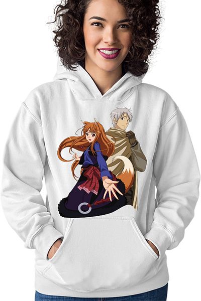 OEM Women's Spice And Wolf Holo Valentines Day Anime Hoodie