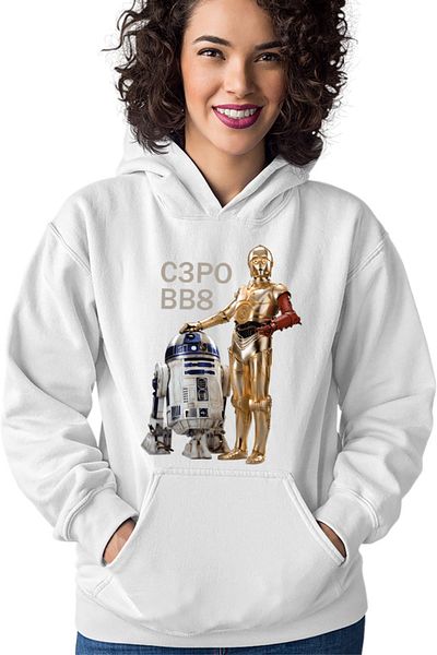 OEM Hanorac dama Star Wars Robots BB8 S3PO Droid