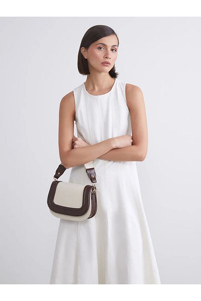 LC Waikiki Lcw Vision White Crew Neck Jean Dress