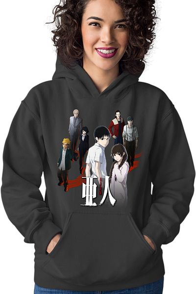 OEM Women's Hoodie Ajin Main Group Seinen Manga Anime Otaku