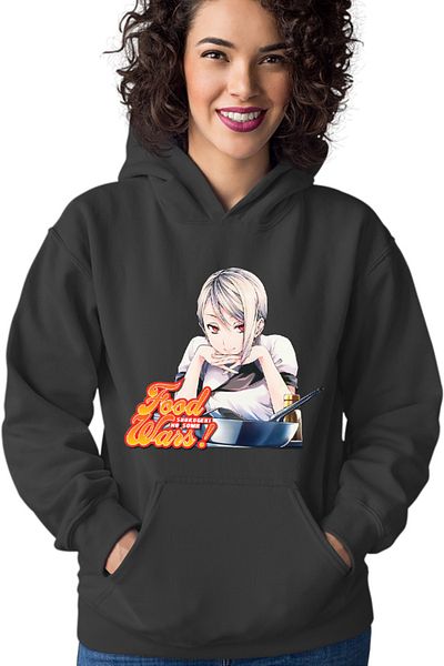 OEM Women's Hoodie Food Wars Alice Cooking Pan Animeeater