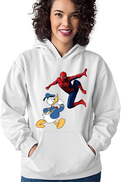 OEM Hanorac dama Donald Duck Spiderman Web Marvel DC Disney Angry