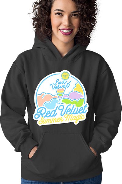 OEM Hanorac dama Red Velvet K-Pop Logo Summer Magic Vibe Colorful