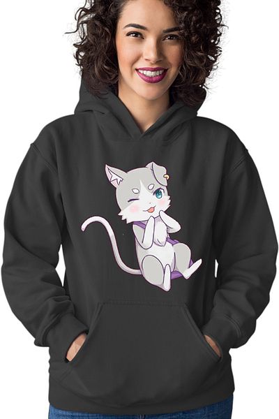 OEM Re Zero Emilia's Cat Kawaii Magic Action Paranormal Women's Hoodie