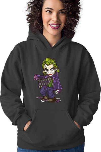 OEM Women's hoodie Joker Ace Cards Chibi Cool