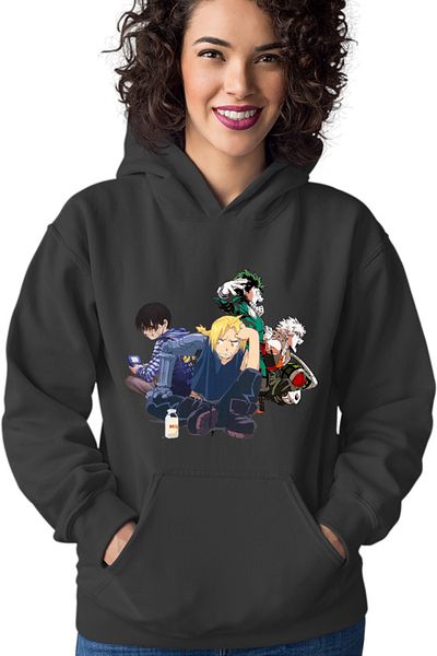 OEM Hanorac dama Btooom! Kou My Hero Academia Ikuzu Katsuki Milk Force Explosion