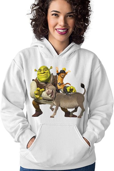 OEM Hanorac dama Shrek Donkey Puss In The Boots Story