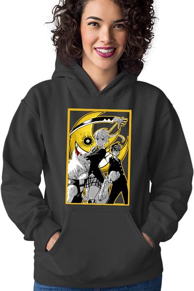OEM Hanorac dama Soul Eater Group Death The Kid Black Star Soul Maka