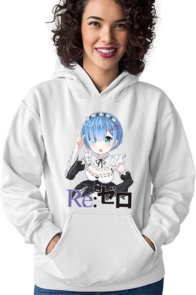 OEM Hanorac dama Re Zero REM Doki Doki Best Waifu Demon