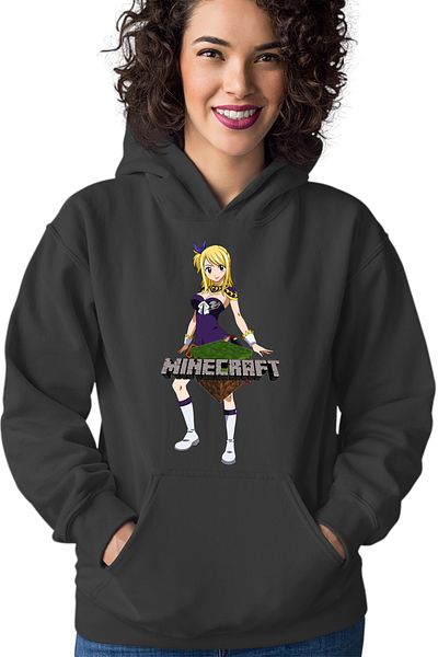 OEM Women's Hoodie Fairy Tail Lucy Minecraft Fan Anime Manga