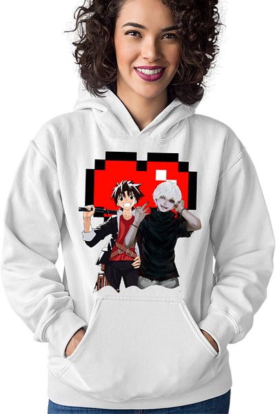 OEM Women's hoodie UQ Holder Touta Kaneki Tokyo Ghoul Vampire Minecraft