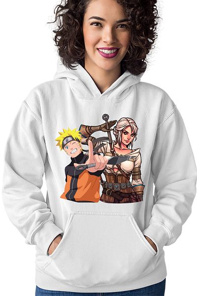 OEM Hanorac dama The Witcher Ciri Naruto Shippuden Anime Desene