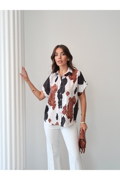 Swass Kısa Kollu Oversize Gömlek