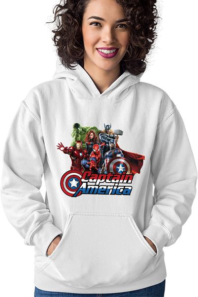 OEM Hanorac dama Captain America Hulk Iron Man Catgirl Marvel DC Comics
