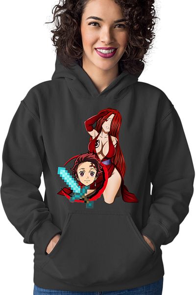 OEM Hanorac dama Fairy Tail Demon Slayer Erza Tanjirou Minecraft