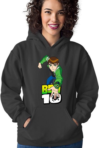 OEM Women's Hoodie Ben 10 Logo Comedy Action Sci-fi Monsters Fight