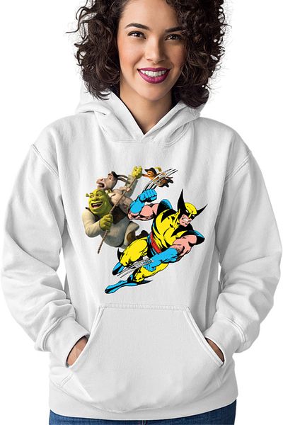 OEM Women's hoodie Wolverine Shrek Rope Marvel DC