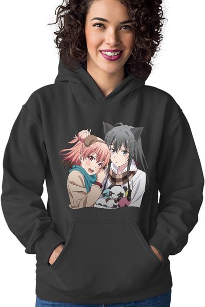 OEM Women's Hoodie OreGairu School Panda Bear Girls Anime Ponkan