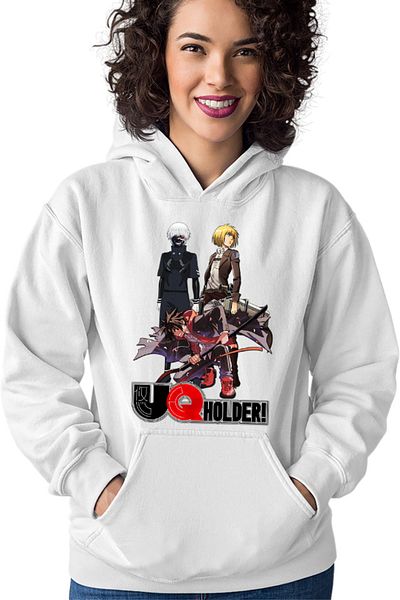 OEM Women's Hoodie UQ Holder Touta Demon Samurai Sword Soul Anime Otaku