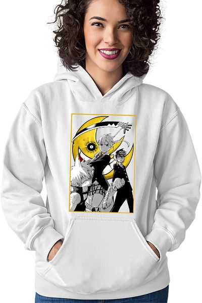 OEM Hanorac dama Soul Eater Group Death The Kid Black Star Soul Maka