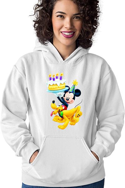 OEM Hanorac dama Mickey Mouse Puppy Happy Birthday
