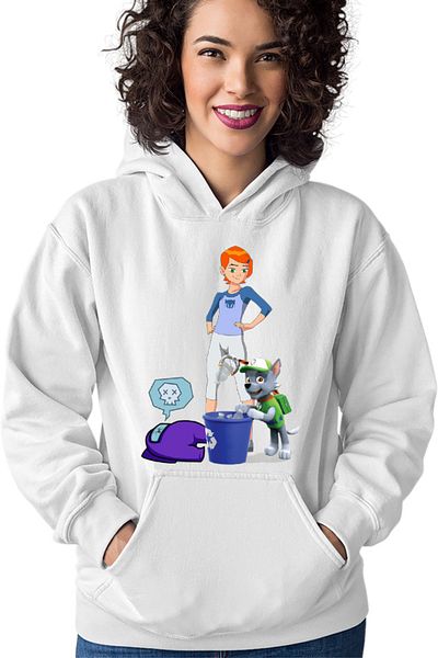 OEM Paw Patrol Recycle Dog Ben10Among Women's Hoodie