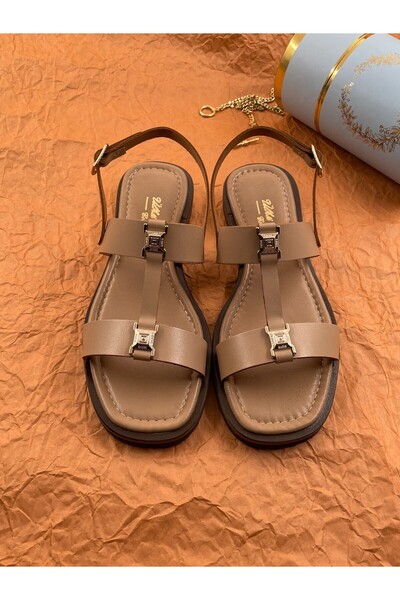 Ülkü Yaman Collection Ülkü Yaman Collection Genuine Leather Women's Sandals –...