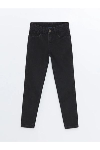LC Waikiki Lcw Eco Anthracite Waist Adjustable Elasticated Boy's Jean Trousers