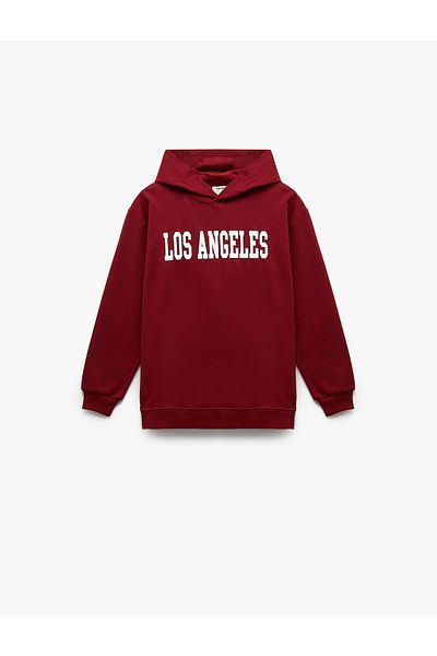 Koton Long Sleeve Printed Hooded Sweatshirt