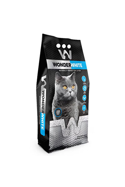 WONDERWHITE Asternut bentonita pentru pisici Wonder White, 10kg, aroma Carbun...