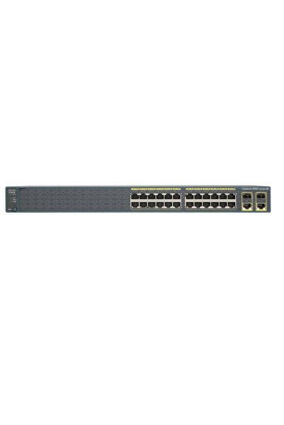 Cisco WS-C2960-24PC-L 24 Port Poe 2x1000 x1000sfp 370W(Yenilenmiş)