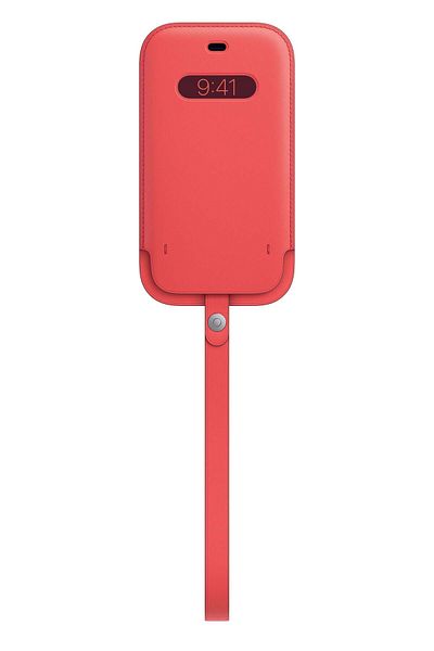 Apple iPhone 12 | 12 Pro Leather Sleeve with MagSafe Pink Citrus