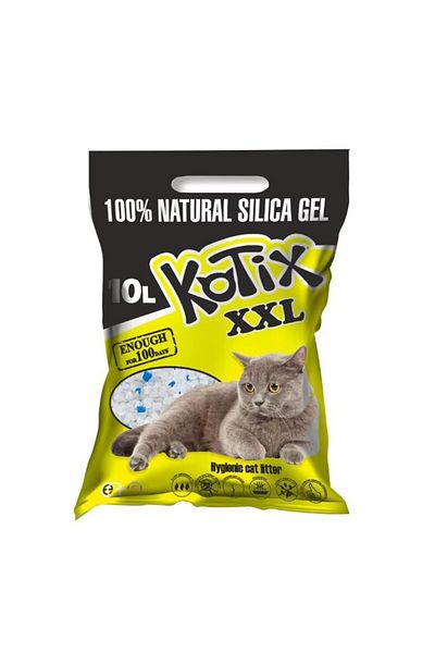 KOTIX Hygienic cat litter, silicate, Normal, 10L, 4kg