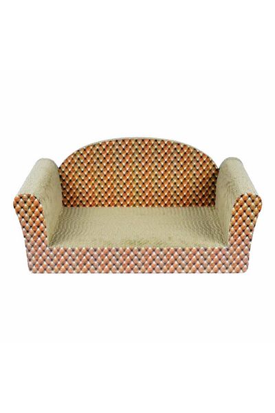Agility Cardboard cat scratcher, sofa model, 49.53x26.67x17.78 cm, Multicolor